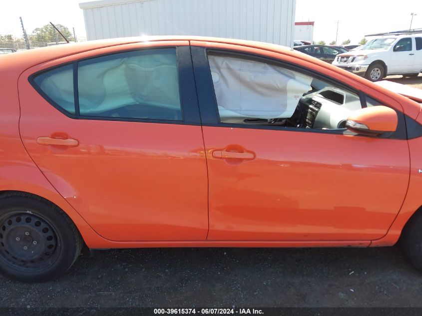 2012 Toyota Prius C Two VIN: JTDKDTB36C1019544 Lot: 39615374