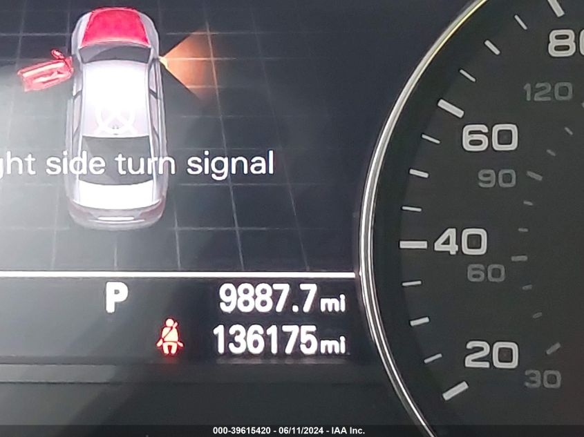 2012 Audi A6 3.0 Premium VIN: WAUHGAFCXCN039253 Lot: 39615420