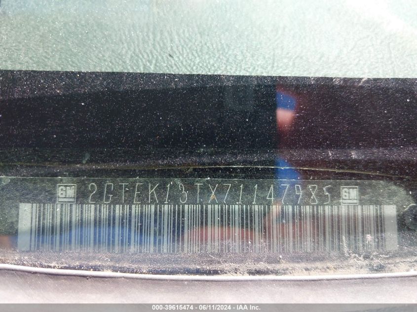2007 GMC Sierra 1500 Classic VIN: 2GTEK13TX71147985 Lot: 39615474