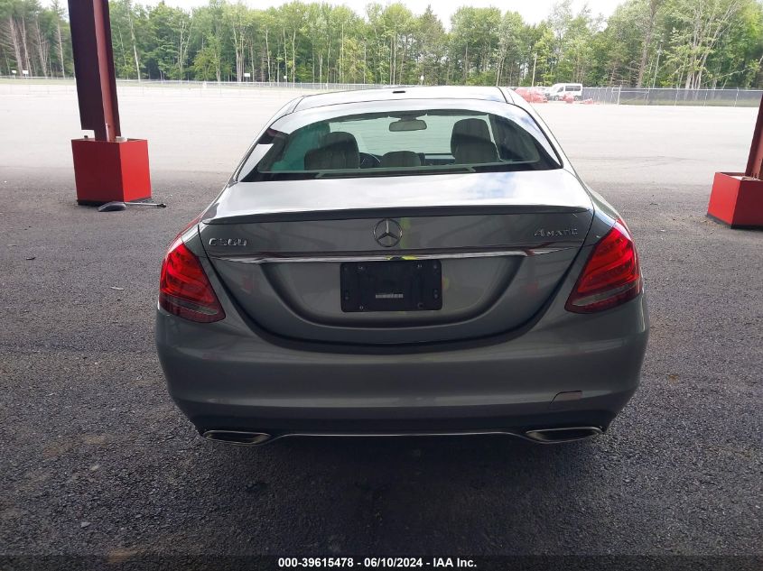 2016 Mercedes-Benz C 300 4Matic/Luxury 4Matic/Sport 4Matic VIN: 55SWF4KB4GU110459 Lot: 39615478