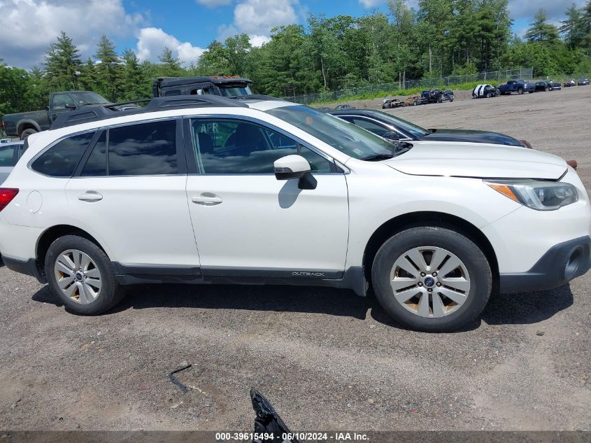 2016 Subaru Outback 2.5I Premium VIN: 4S4BSAHC8G3279662 Lot: 39615494