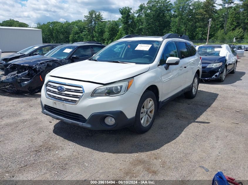 2016 Subaru Outback 2.5I Premium VIN: 4S4BSAHC8G3279662 Lot: 39615494