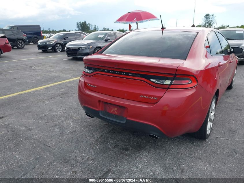 2013 Dodge Dart Rallye VIN: 1C3CDFBA2DD142864 Lot: 39615506