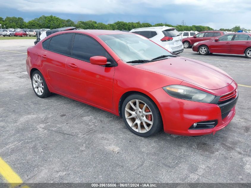 2013 Dodge Dart Rallye VIN: 1C3CDFBA2DD142864 Lot: 39615506