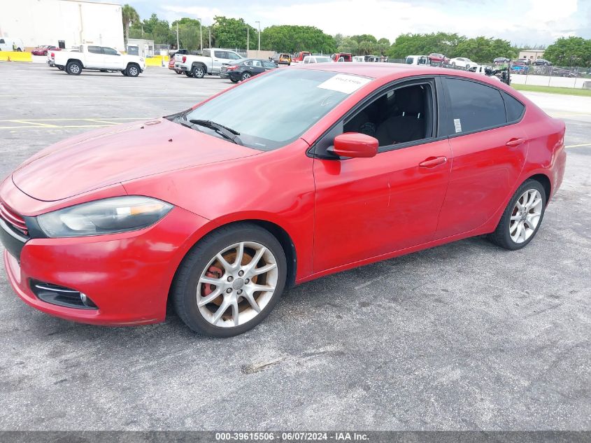 2013 Dodge Dart Rallye VIN: 1C3CDFBA2DD142864 Lot: 39615506