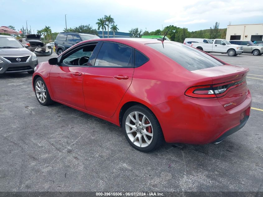 2013 Dodge Dart Rallye VIN: 1C3CDFBA2DD142864 Lot: 39615506