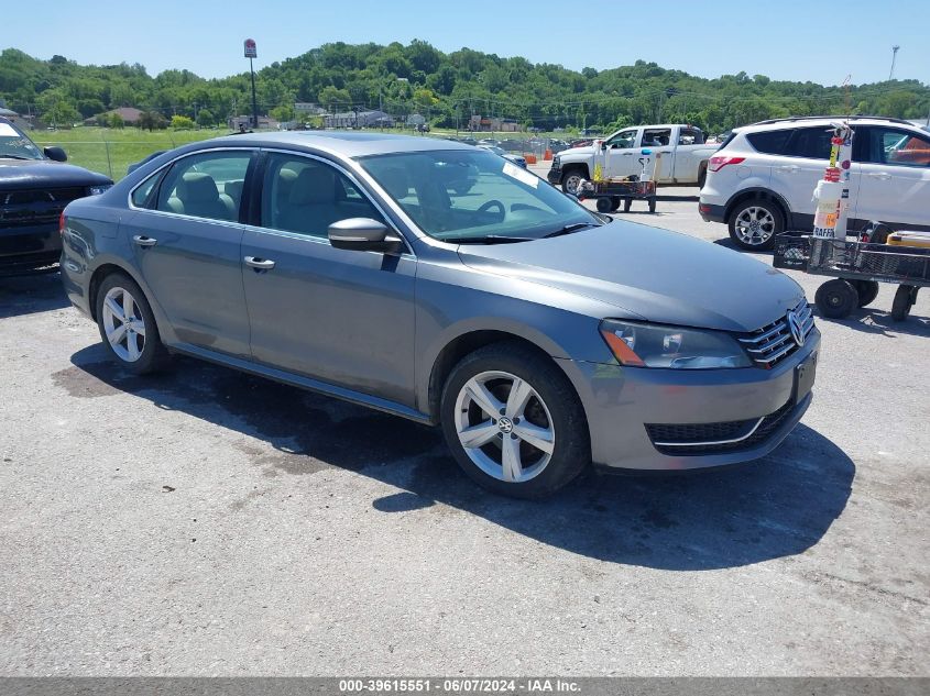 2013 Volkswagen Passat 2.0L Tdi Se VIN: 1VWBN7A39DC127701 Lot: 39615551