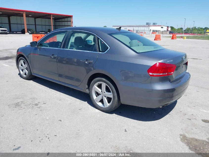 2013 Volkswagen Passat 2.0L Tdi Se VIN: 1VWBN7A39DC127701 Lot: 39615551