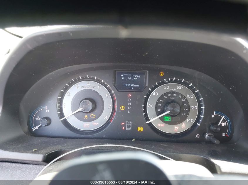 2012 Honda Odyssey Touring/Touring Elite VIN: 5FNRL5H99CB038041 Lot: 39615553