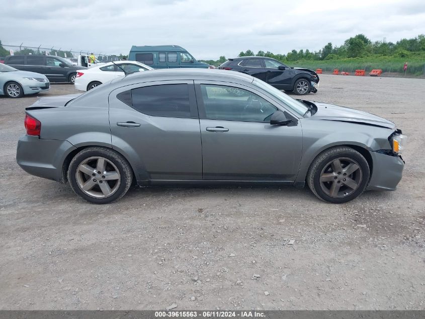 2013 Dodge Avenger Se VIN: 1C3CDZABXDN688088 Lot: 39615563