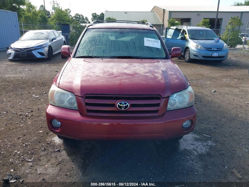 2007 Toyota Highlander V6 VIN: JTEEP21A270203398 Lot: 39615615