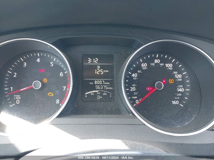 2016 Volkswagen Jetta 1.4T S VIN: 3VW167AJ1GM337896 Lot: 39615639