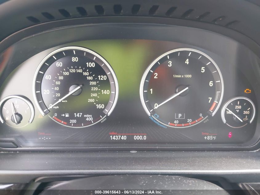 2013 BMW 535I xDrive VIN: WBAFU7C57DDU75543 Lot: 39615643