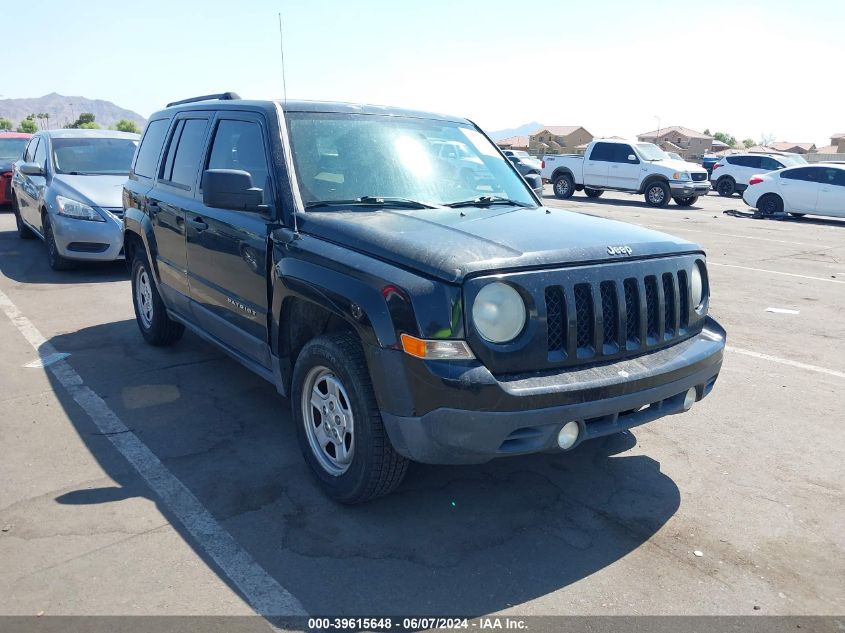 2014 Jeep Patriot Sport VIN: 1C4NJPBA9ED555630 Lot: 39615648