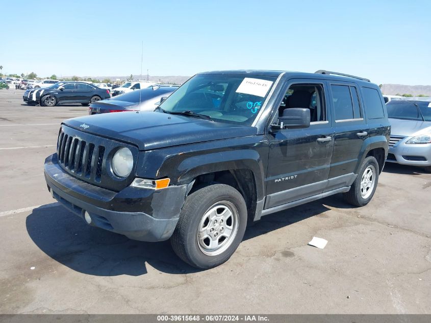 2014 Jeep Patriot Sport VIN: 1C4NJPBA9ED555630 Lot: 39615648