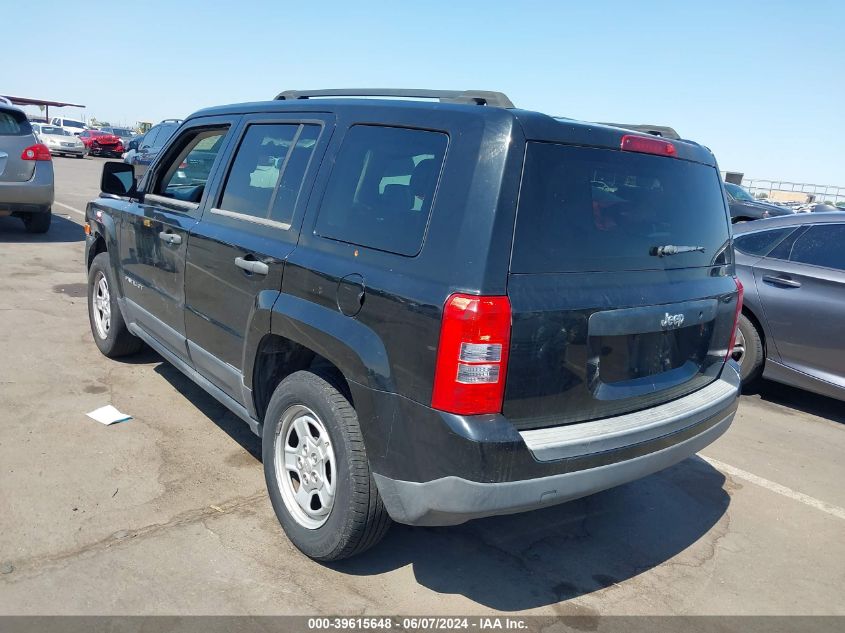 2014 Jeep Patriot Sport VIN: 1C4NJPBA9ED555630 Lot: 39615648