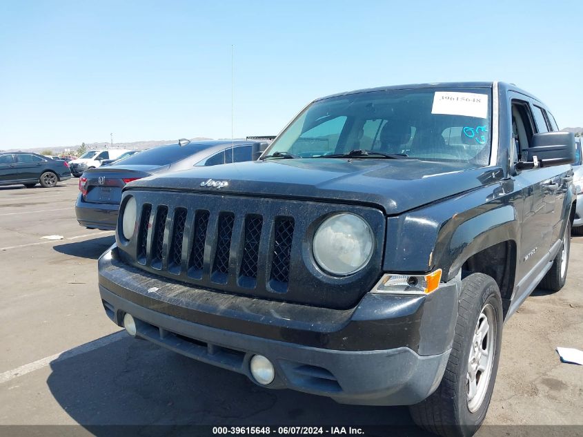 2014 Jeep Patriot Sport VIN: 1C4NJPBA9ED555630 Lot: 39615648