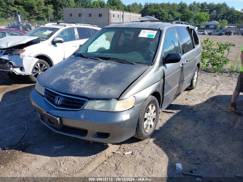 2002 Honda Odyssey Ex-L VIN: 2HKRL180X2H515599 Lot: 39615712