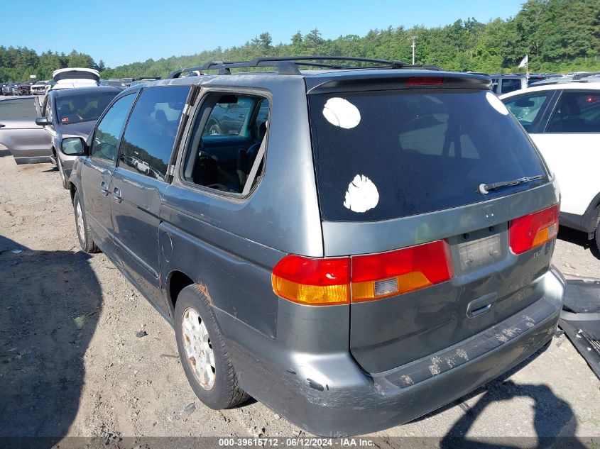 2002 Honda Odyssey Ex-L VIN: 2HKRL180X2H515599 Lot: 39615712