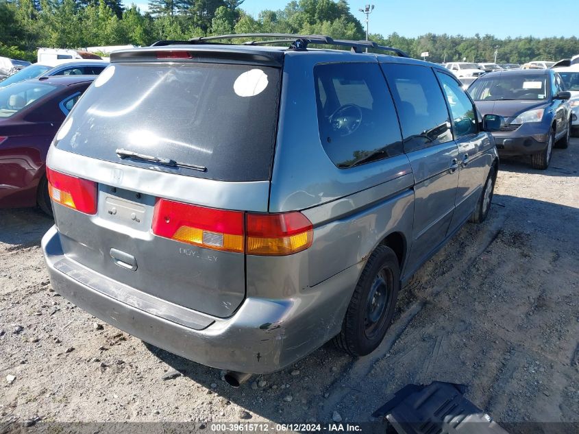 2002 Honda Odyssey Ex-L VIN: 2HKRL180X2H515599 Lot: 39615712