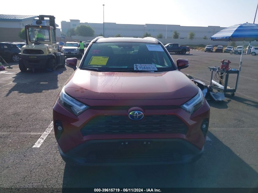 2022 Toyota Rav4 Xle Premium Hybrid VIN: JTMB6RFV6ND072514 Lot: 39615719