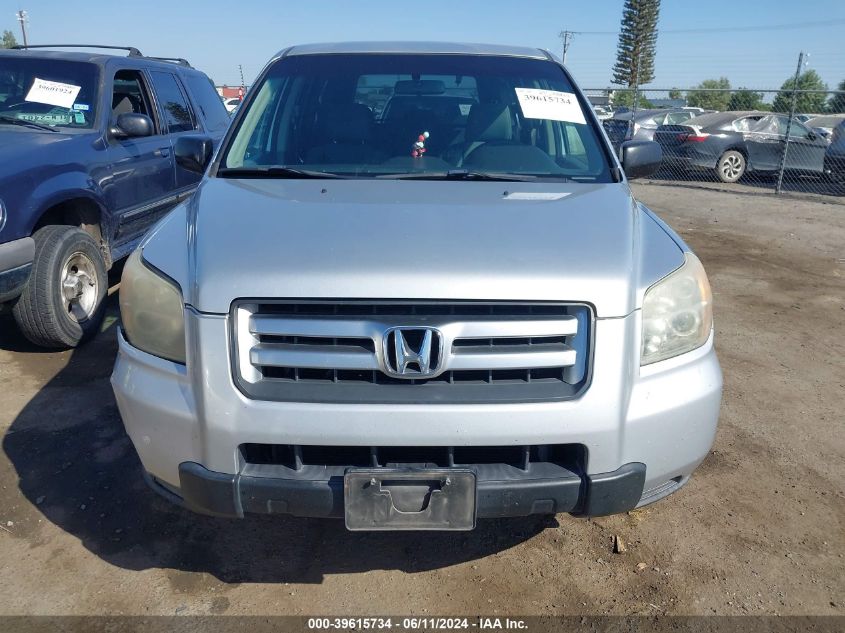 2007 Honda Pilot Lx VIN: 5FNYF28177B042297 Lot: 39615734