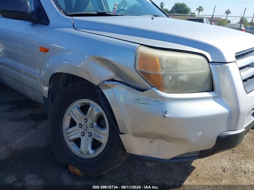 2007 Honda Pilot Lx VIN: 5FNYF28177B042297 Lot: 39615734