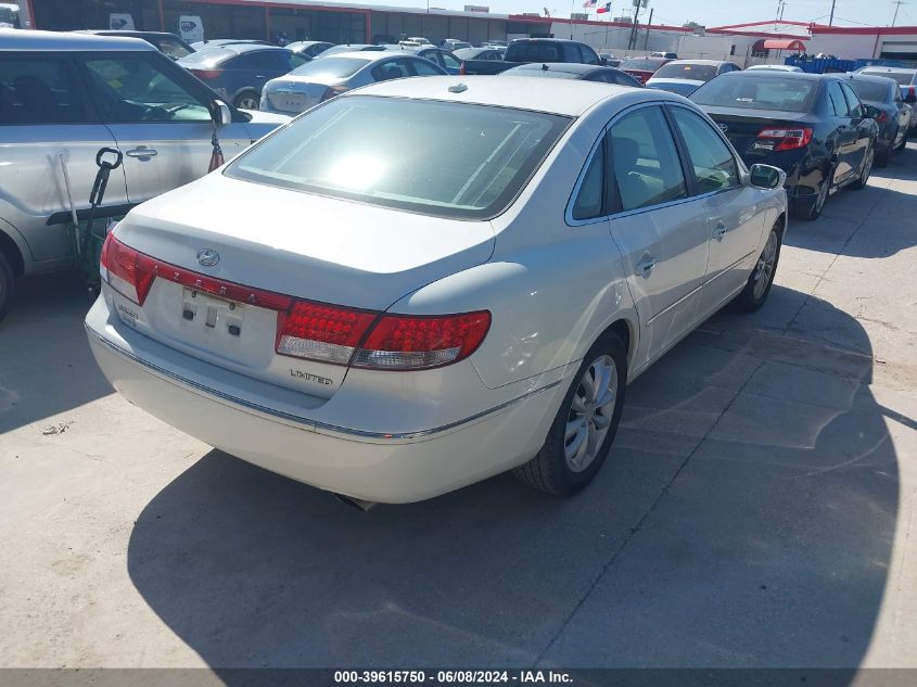 2007 Hyundai Azera Limited/Se VIN: KMHFC46FX7A182746 Lot: 39615750