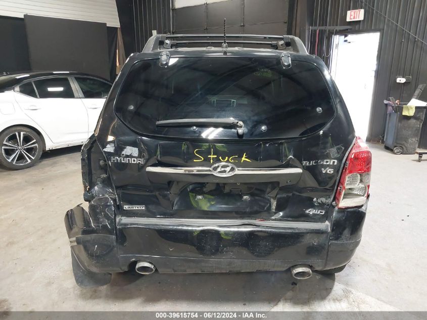 2008 Hyundai Tucson Limited V6/Se VIN: KM8JN72D58U733479 Lot: 39615754