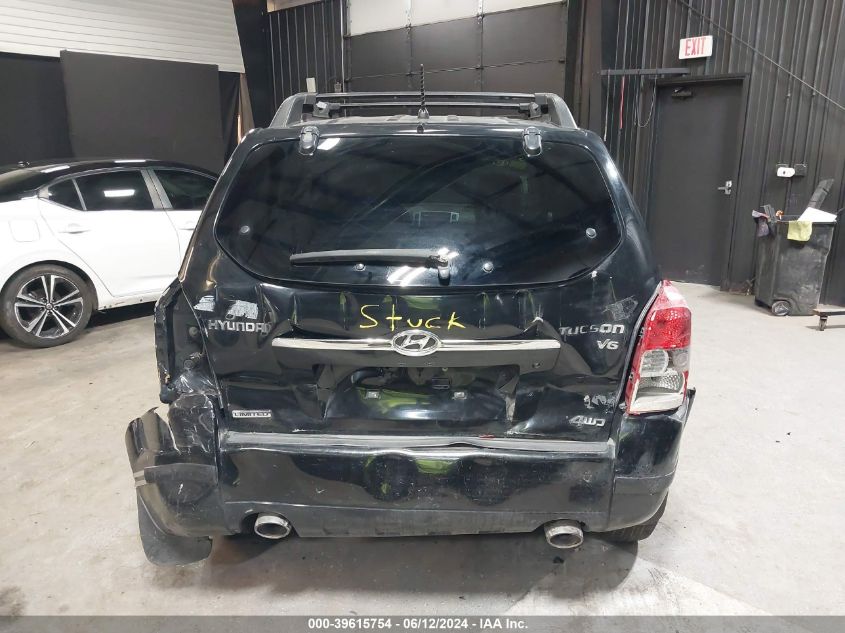 2008 Hyundai Tucson Limited V6/Se VIN: KM8JN72D58U733479 Lot: 39615754