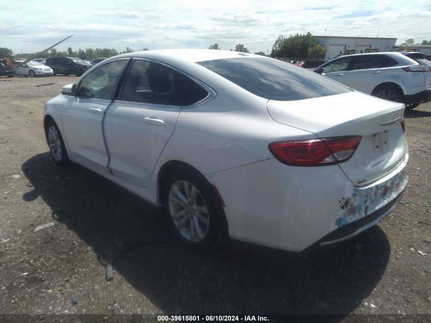 2015 Chrysler 200 Limited VIN: 1C3CCCAB7FN639692 Lot: 39615801