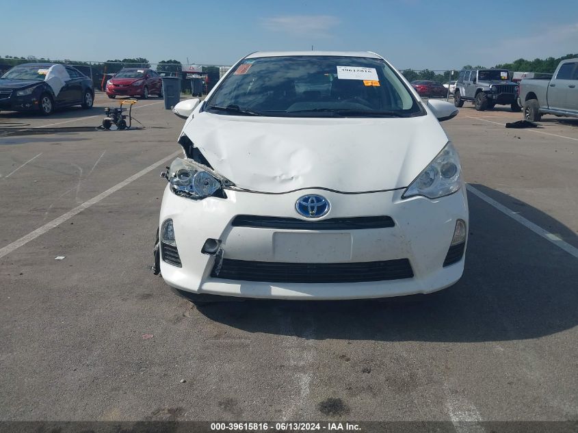 2012 Toyota Prius C Two VIN: JTDKDTB38C1505384 Lot: 39615816