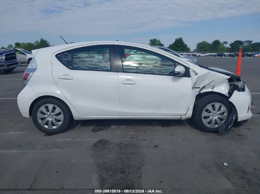 2012 Toyota Prius C Two VIN: JTDKDTB38C1505384 Lot: 39615816