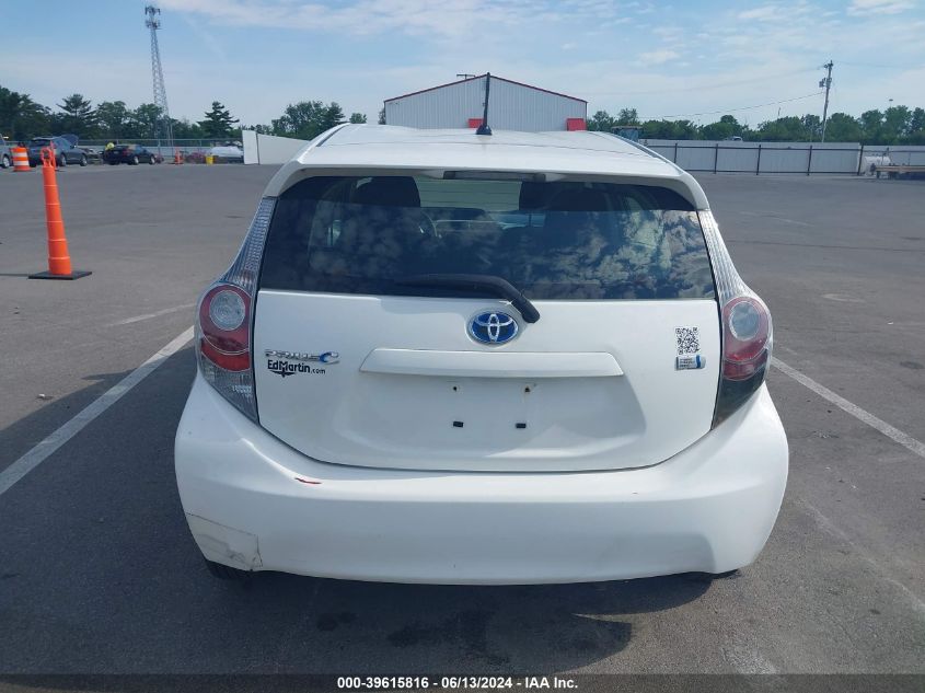 2012 Toyota Prius C Two VIN: JTDKDTB38C1505384 Lot: 39615816