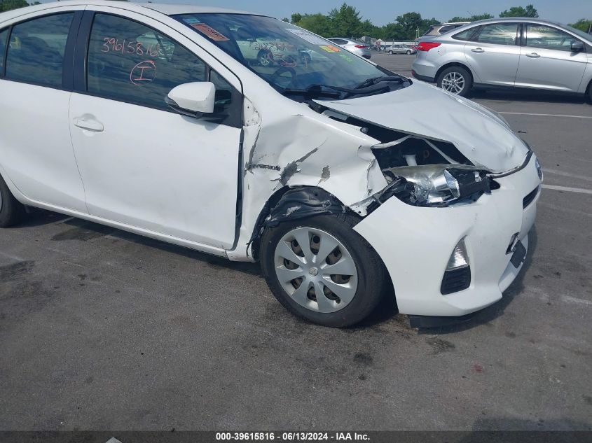 2012 Toyota Prius C Two VIN: JTDKDTB38C1505384 Lot: 39615816