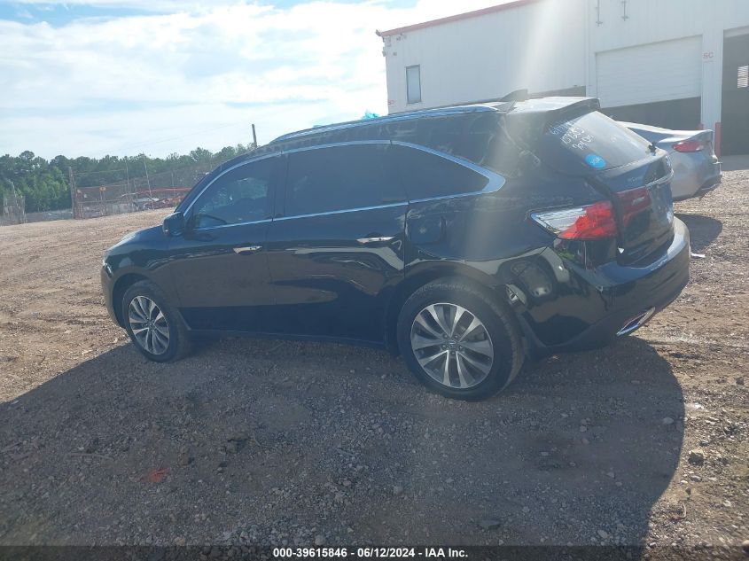 2016 Acura Mdx Technology Acurawatch Plus Packages/Technology Package VIN: 5FRYD3H47GB004976 Lot: 39615846