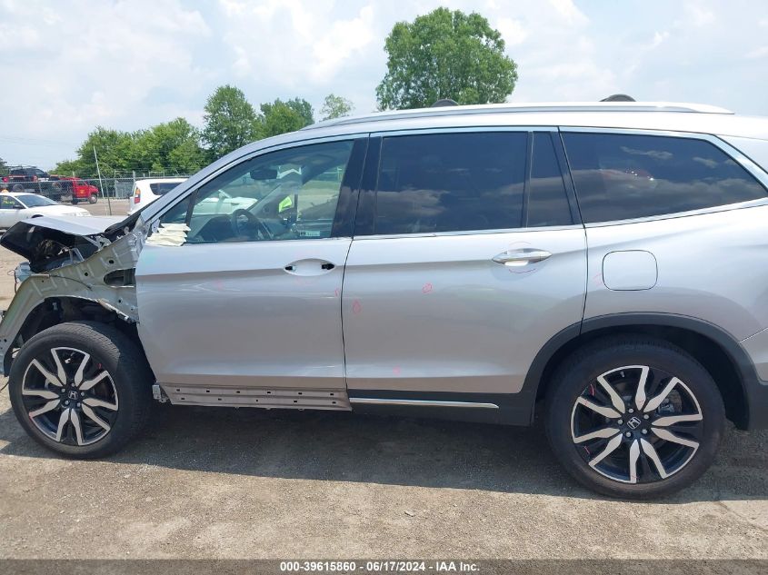 2021 Honda Pilot Awd Elite VIN: 5FNYF6H05MB053017 Lot: 39615860