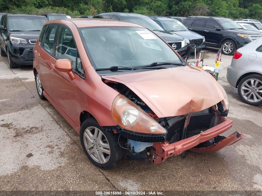 2008 Honda Fit Sport VIN: JHMGD37608S004241 Lot: 39615898