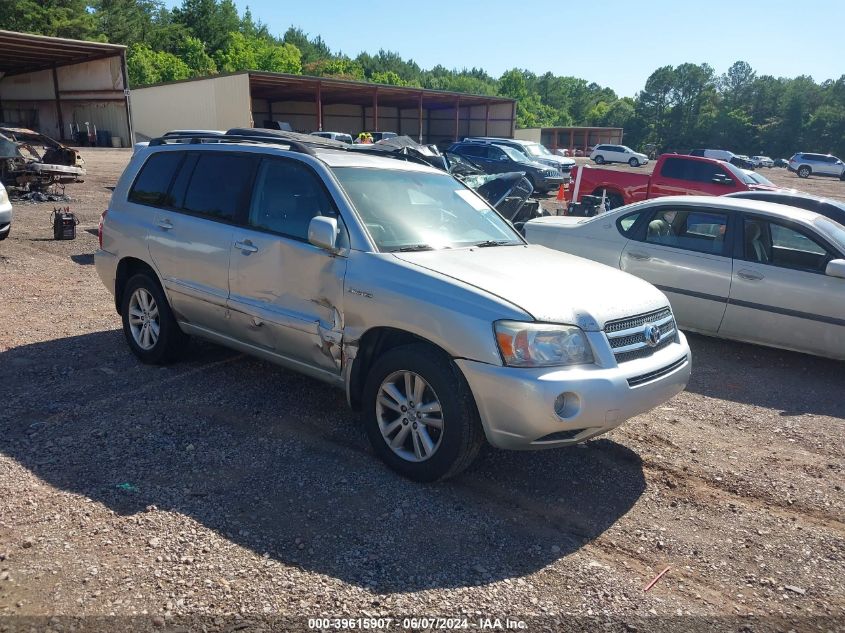 2006 Toyota Highlander Hybrid Limited V6 VIN: JTEDW21A360002154 Lot: 39615907