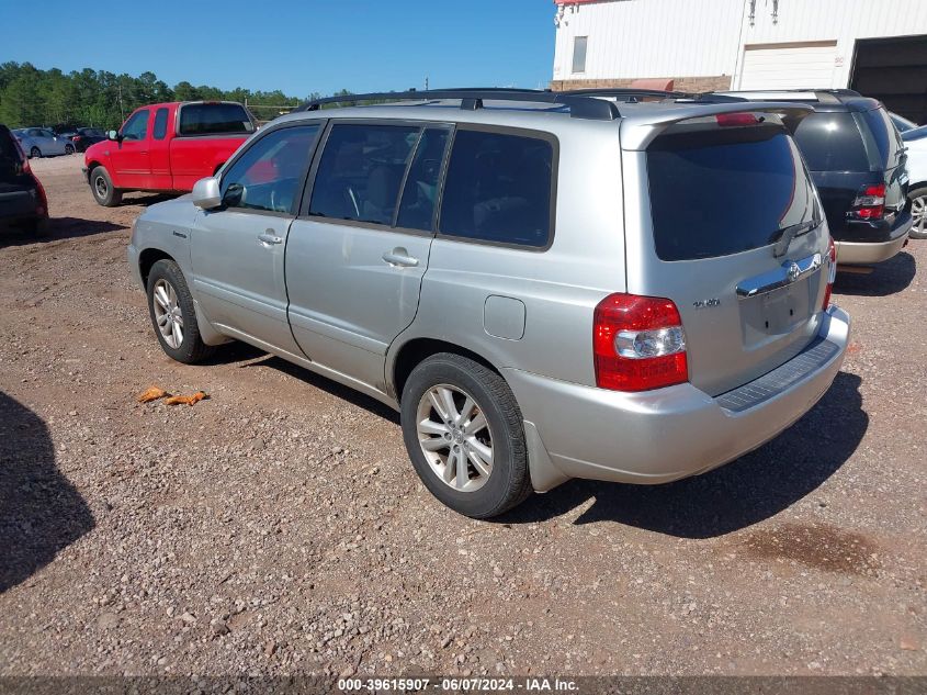 2006 Toyota Highlander Hybrid Limited V6 VIN: JTEDW21A360002154 Lot: 39615907