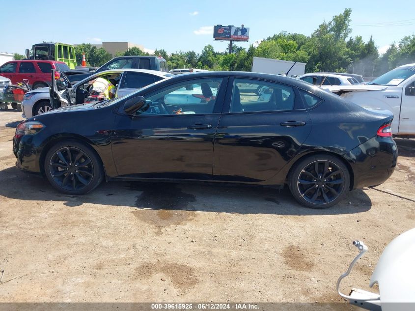 2016 Dodge Dart Sxt Sport Blacktop VIN: 1C3CDFFAXGD822879 Lot: 39615925