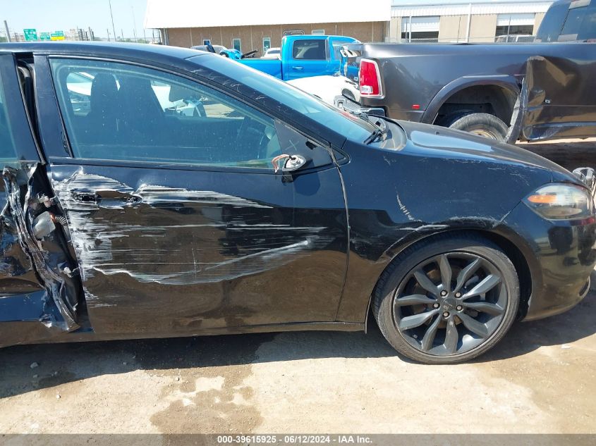 2016 Dodge Dart Sxt Sport Blacktop VIN: 1C3CDFFAXGD822879 Lot: 39615925