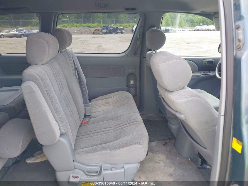 2001 Toyota Sienna Ce VIN: 4T3ZF19C11U392539 Lot: 39615940