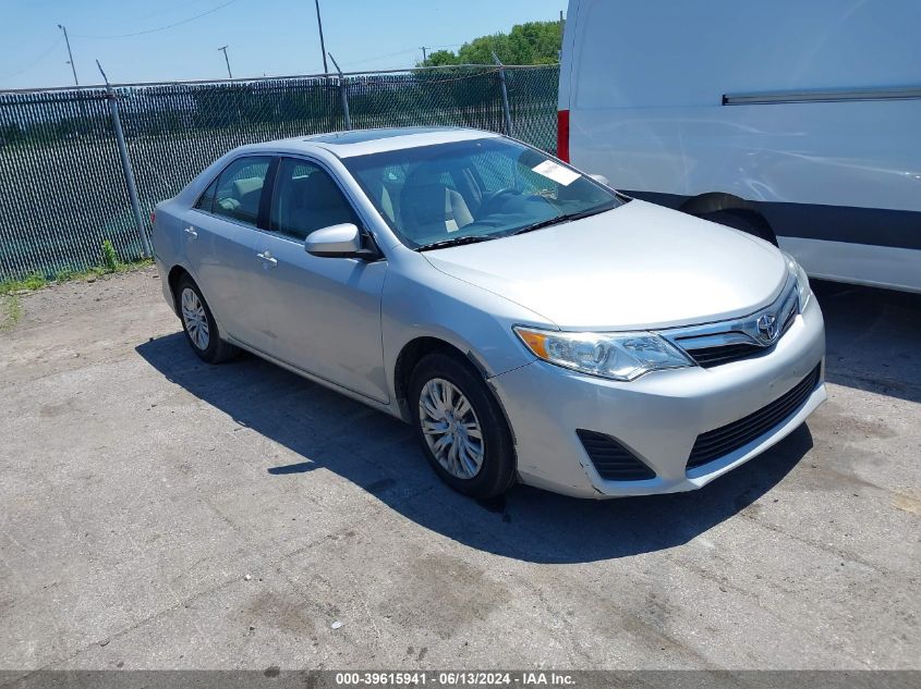 2012 Toyota Camry Le VIN: 4T1BF1FK4CU006477 Lot: 39615941