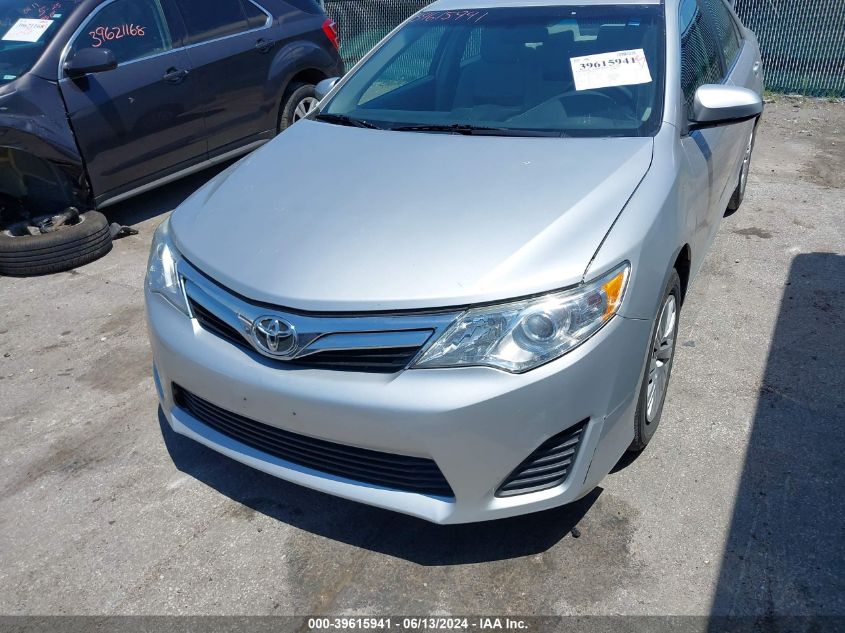 2012 Toyota Camry Le VIN: 4T1BF1FK4CU006477 Lot: 39615941