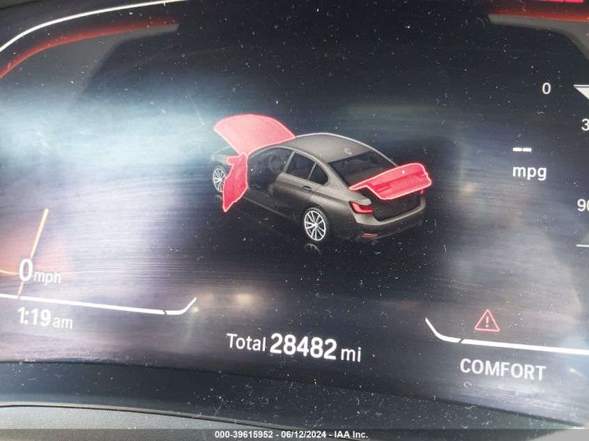 2021 BMW 330I xDrive VIN: 3MW5R7J02M8B54480 Lot: 39615952