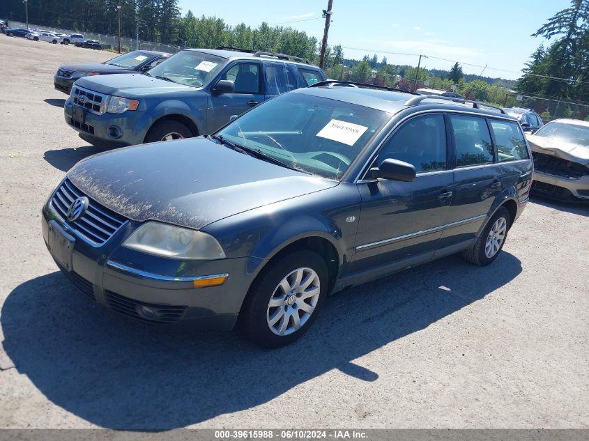 2003 Volkswagen Passat Gls VIN: WVWVD63BX3E151185 Lot: 39615988