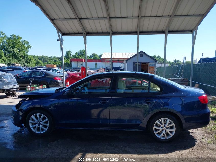 2012 Volkswagen Jetta 2.5L Se VIN: 3VWDP7AJ6CM108599 Lot: 39616003