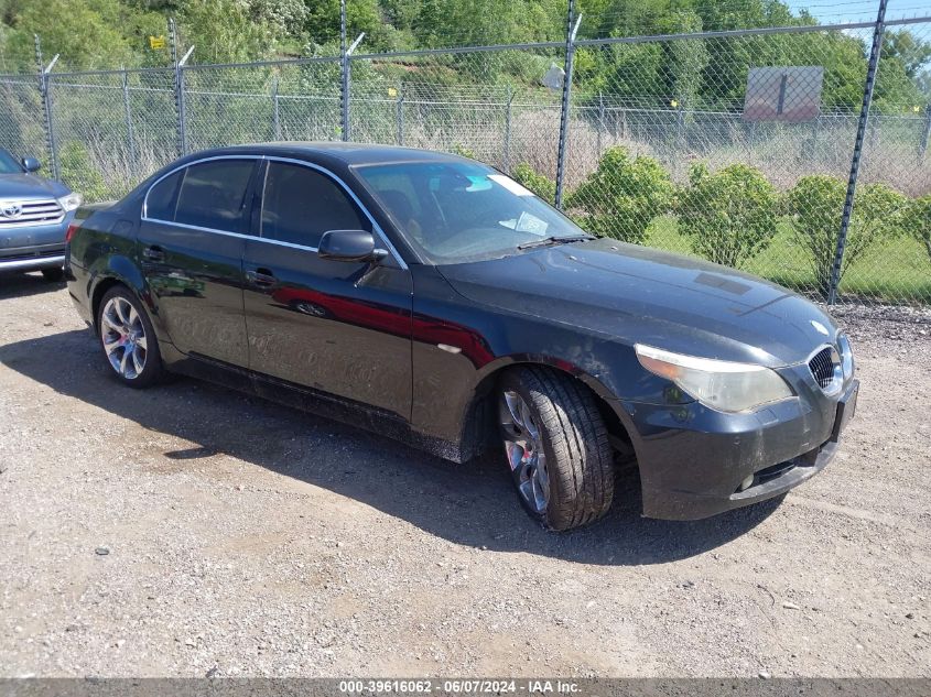 2005 BMW 545I VIN: WBANB33535CN63376 Lot: 39616062