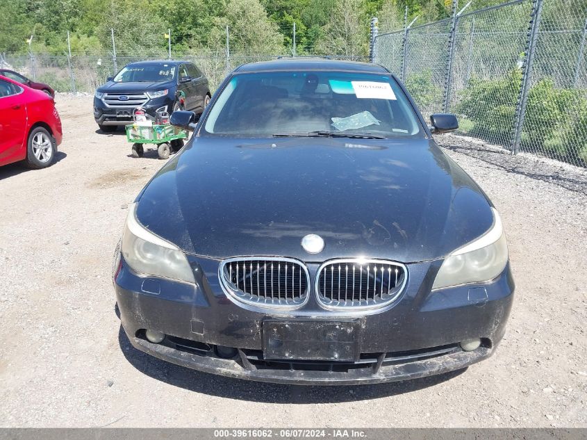 2005 BMW 545I VIN: WBANB33535CN63376 Lot: 39616062